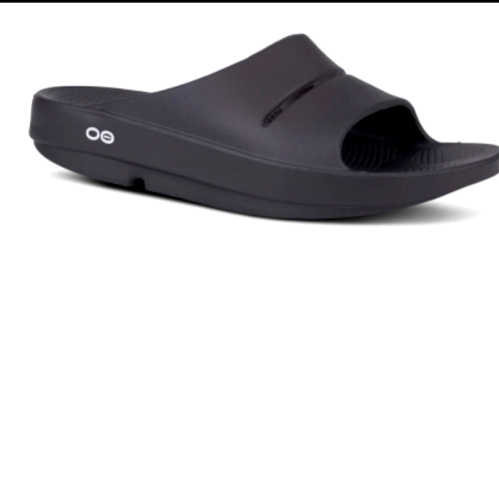 OOFOS - Slide Sandals - (Unisex) Black - 8W/8M